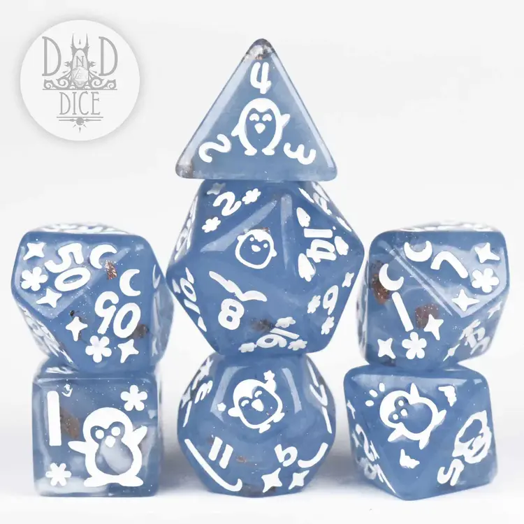 DND DICE PENGUIN PLUNGE RPG DICE SET