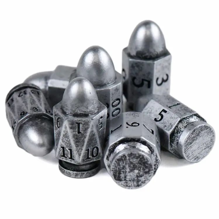 DND DICE SILVER BULLETS RPG DICE SET