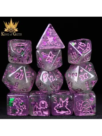 DND DICE FAIRY FLIGHT 11 DICE RPG SET