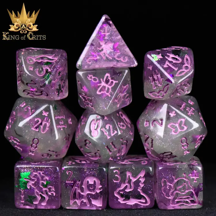 DND DICE FAIRY FLIGHT 11 DICE RPG SET