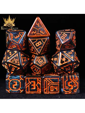 DND DICE DIGITAL DYSTOPIA 11 DICE RPG SET