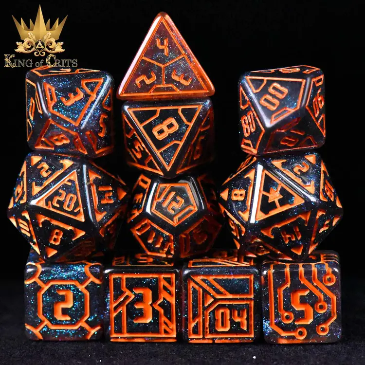 DND DICE DIGITAL DYSTOPIA 11 DICE RPG SET