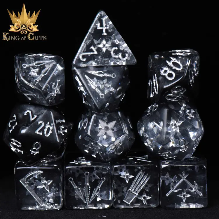 DND DICE ART OF STEALTH 11 DICE RPG SET