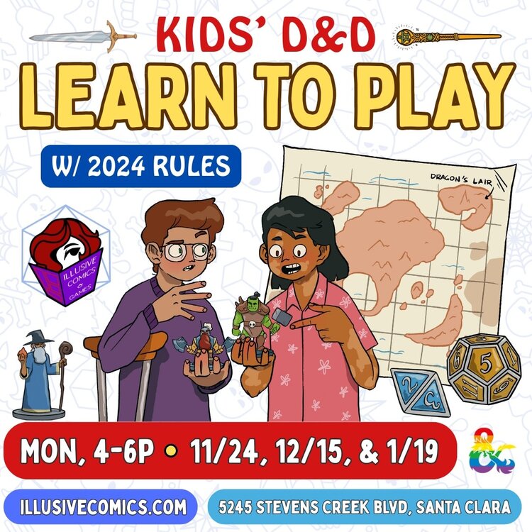 KIDS' D&D LEARN TO PLAY ONE SHOT (2024 RULES)
