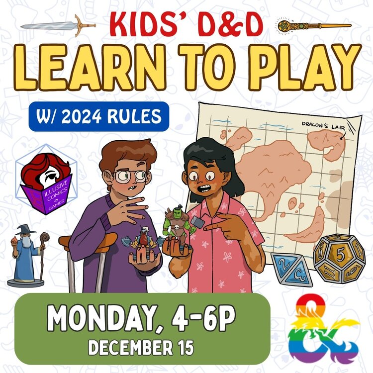 KIDS' D&D LEARN TO PLAY ONE SHOT (2024 RULES)
