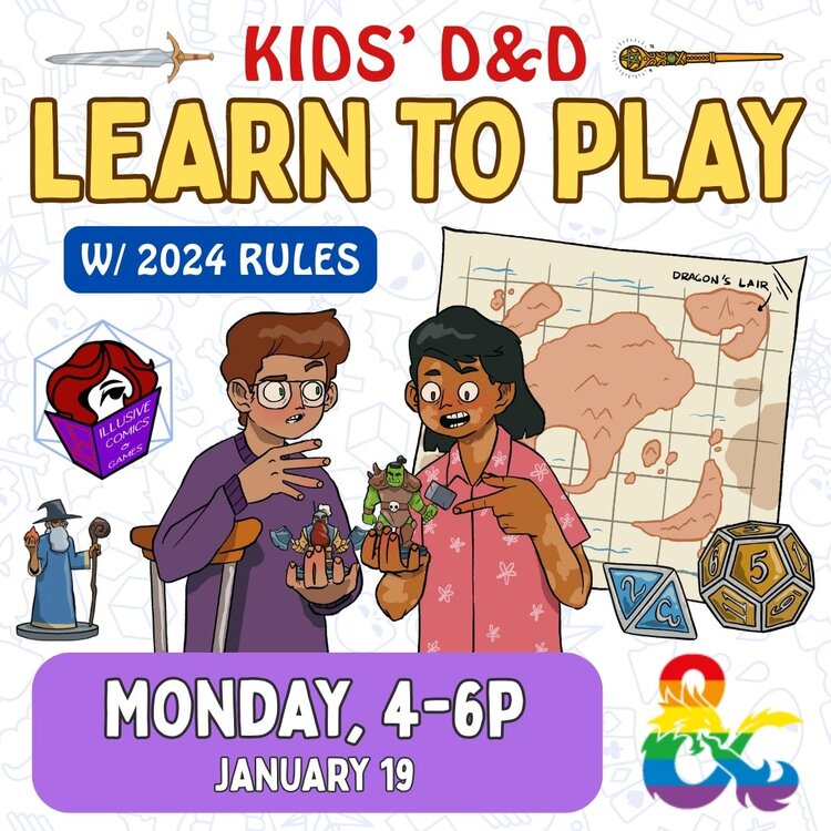 KIDS' D&D LEARN TO PLAY ONE SHOT (2024 RULES)