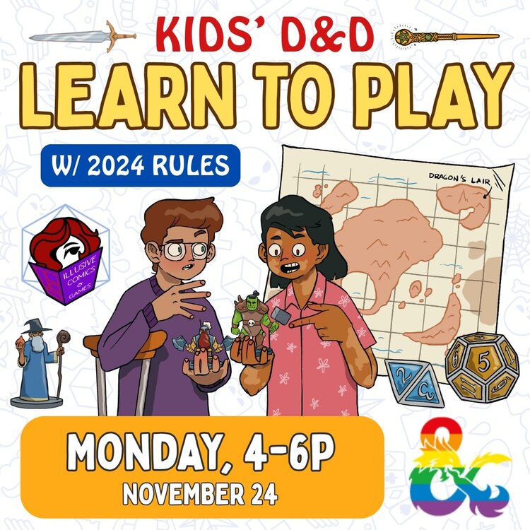 KIDS' D&D LEARN TO PLAY ONE SHOT (2024 RULES)