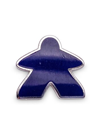 NORSE FOUNDRY BLUE MEEPLE PIN