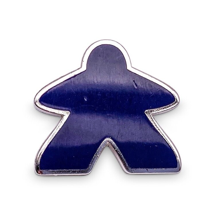 NORSE FOUNDRY BLUE MEEPLE PIN