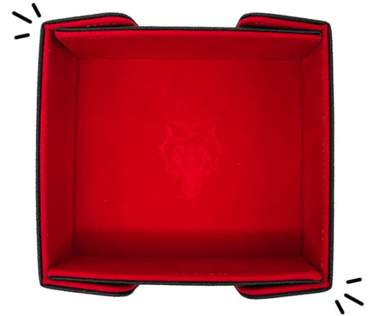 NORSE FOUNDRY TRAY OF FOLDING MAGNETIC RED