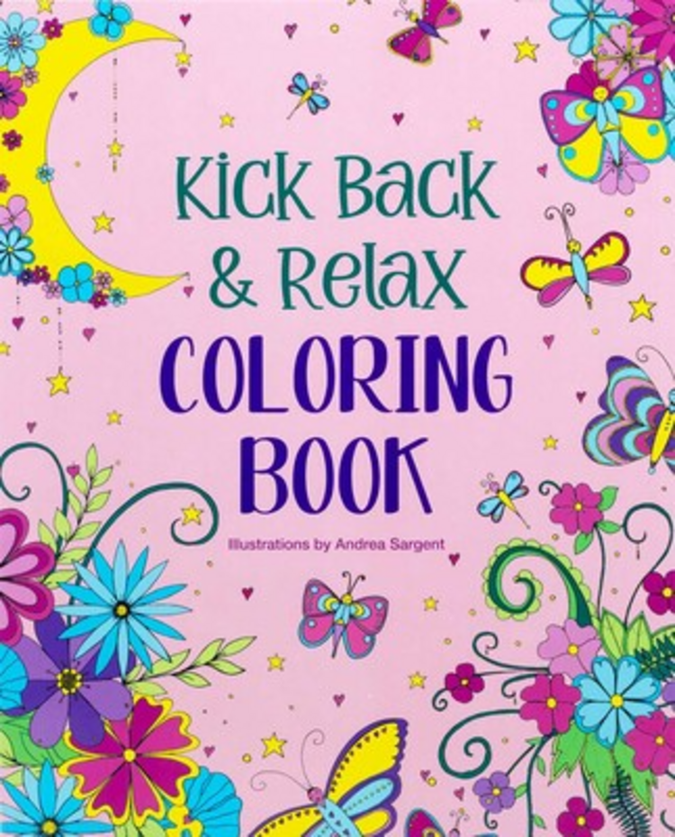 THUNDER BAY PRESS KICK BACK AND RELAX COLORING BOOK