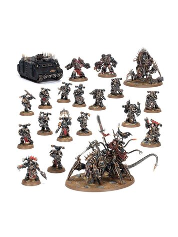 GAMES WORKSHOP WARHAMMER 40K CHAOS SPACE MARINES BATTLEFORCE HELLFORGED WARBAND