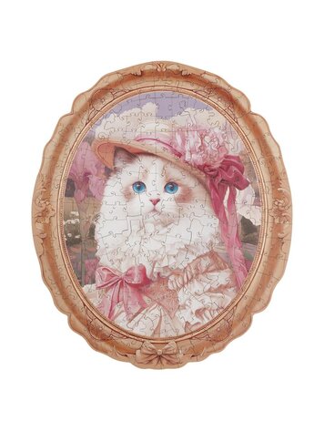 PUZZLE PARADISE SPRINGTIME KITTY PORTRAIT 200PC WOODEN PUZZLE