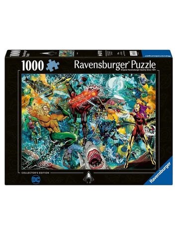 RAVENSBURGER DC AQUAMAN COLLECTORS EDITION 1000 PC PUZZLE