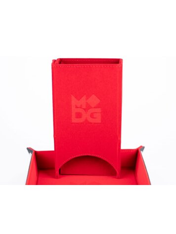 MDG FANROLL VELVET FOLD UP DICE TOWER RED