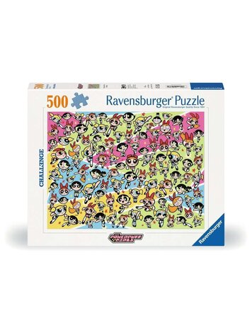 RAVENSBURGER THE POWERPUFF GIRLS 500 PIECE PUZZLE RAVENSBURGER THE POWERPUFF GIRLS 500 PIECE PUZZLE