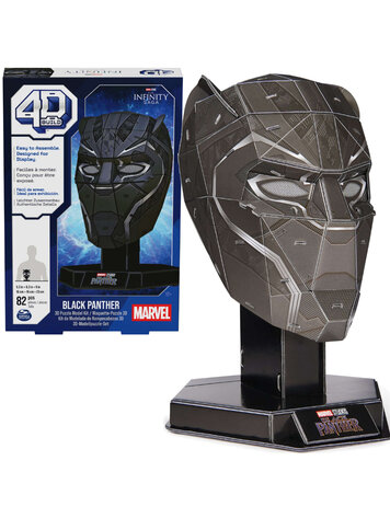 MARVEL BLACK PANTHER MASK 4D 82 PIECE PUZZLE MARVEL BLACK PANTHER MASK 4D 82 PIECE PUZZLE
