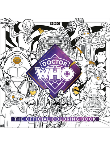TEN SPEED PRESS DOCTOR WHO OFFICIAL COLORING BOOK