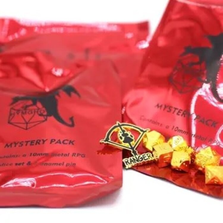 HYMGHO MYSTERY PACK 10MM DICE SET AND ENAMEL PIN