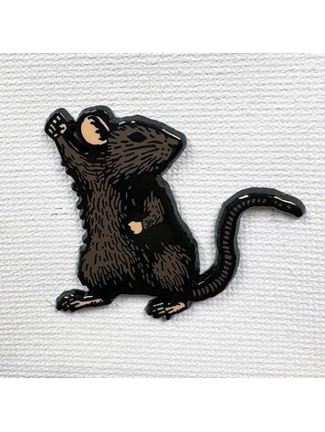 FIGHT THE POWER RAT PIN