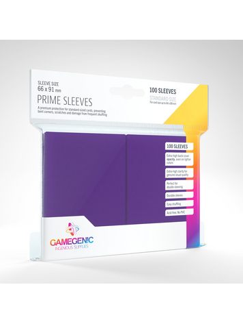 GAMEGENIC GAMEGENIC PRIME SLEEVES PURPLE 100CT