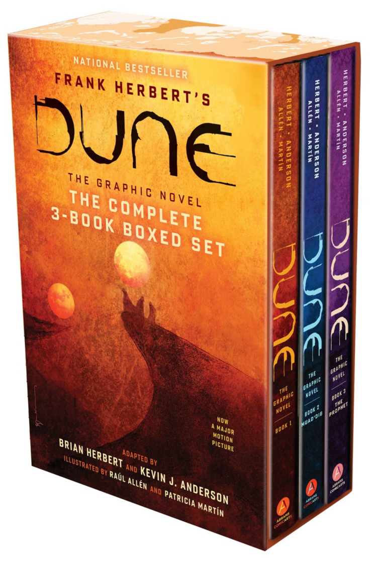 ABRAMS DUNE THE GRAPHIC NOVEL THE COMPLETE 3 BOOK BOXED SET HC DUNE MUAD'DIB AND THE PROPHET