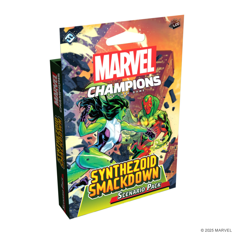 FANTASY FLIGHT GAMES MARVEL CHAMPIONS LCG SYNTHEZOID SMACKDOWN SCENARIO PACK