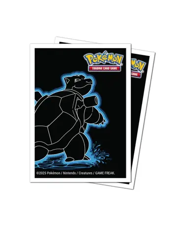 ULTRA PRO ULTRA PRO POKEMON NEON KANTO BLASTOISE 105 CT APEX DECK PROTECTOR SLEEVES