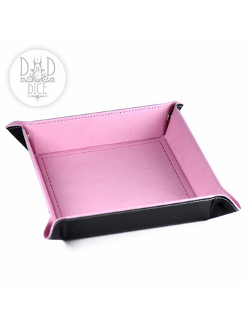 DND DICE SQUARE DICE TRAY PINK