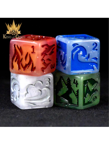 DND DICE FORCES OF NATURE 4D6 DICE SET