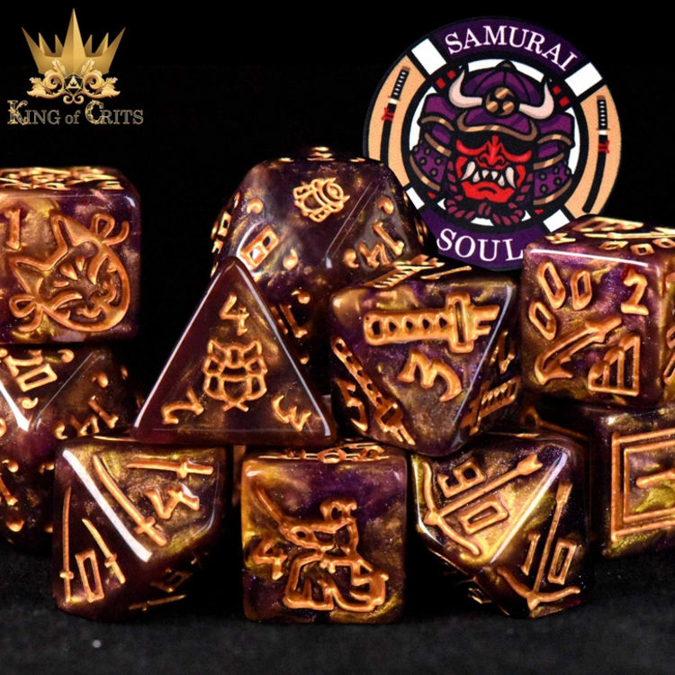 DND DICE SAMURAI SOUL 11 DICE RPG SET