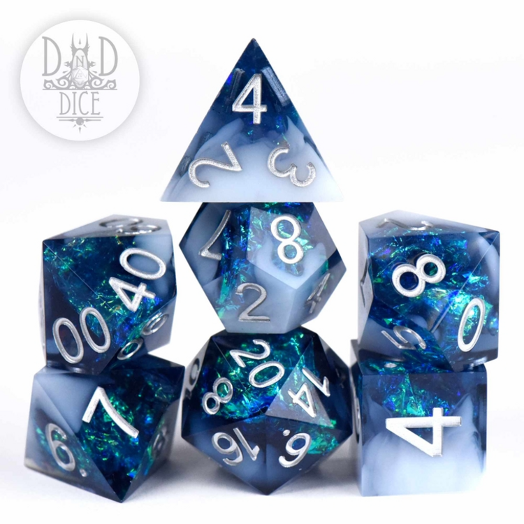 DND DICE DRIFTING DREAMS HANDMADE DICE RPG SET