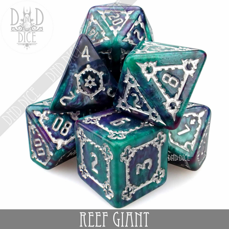 DND DICE REEF GIANT OVERSIZE RPG DICE SET
