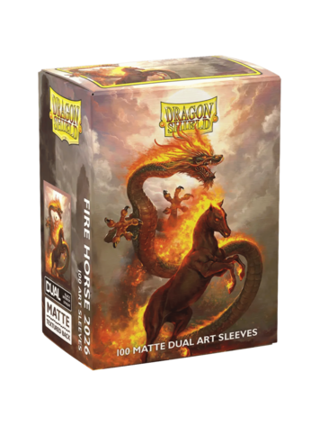DRAGON SHIELD DRAGON SHIELD 100CT ART SLEEVES DUAL MATTE FIRE HORSE