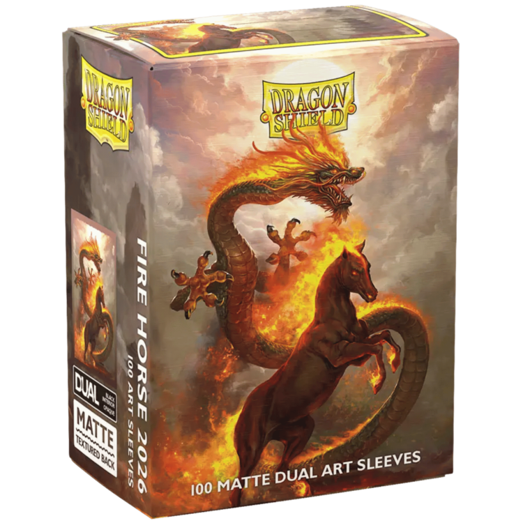 DRAGON SHIELD DRAGON SHIELD 100CT ART SLEEVES DUAL MATTE FIRE HORSE