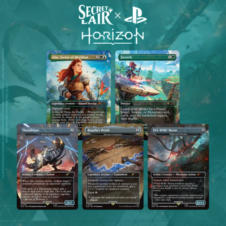 WIZARDS OF THE COAST MTG SECRET LAIR X HORIZON INTO THE FORBIDDEN WEST