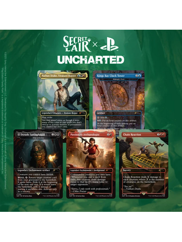 WIZARDS OF THE COAST MTG SECRET LAIR X UNCHARTED