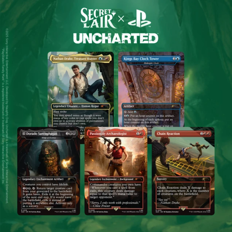 WIZARDS OF THE COAST MTG SECRET LAIR X UNCHARTED