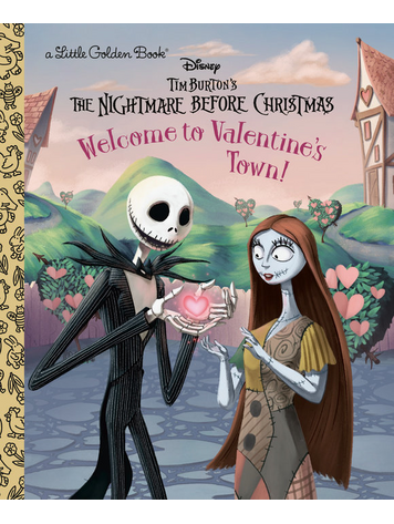 GOLDEN BOOKS DISNEY TIM BURTON NIGHTMARE BEFORE CHRISTMAS WELCOME TO VALETINES TOWN LITTLE GOLDEN BOOK