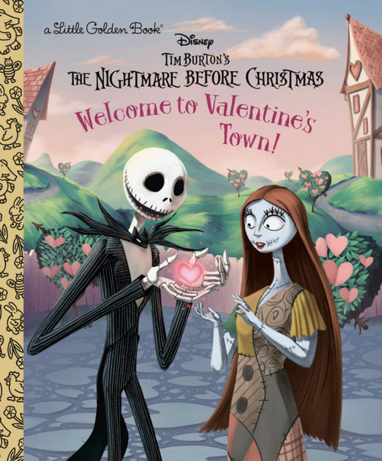 GOLDEN BOOKS DISNEY TIM BURTON NIGHTMARE BEFORE CHRISTMAS WELCOME TO VALETINES TOWN LITTLE GOLDEN BOOK