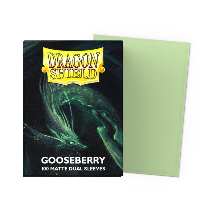 DRAGON SHIELD DRAGON SHIELD 100CT MATTE DUAL SLEEVES GOOSEBERRY