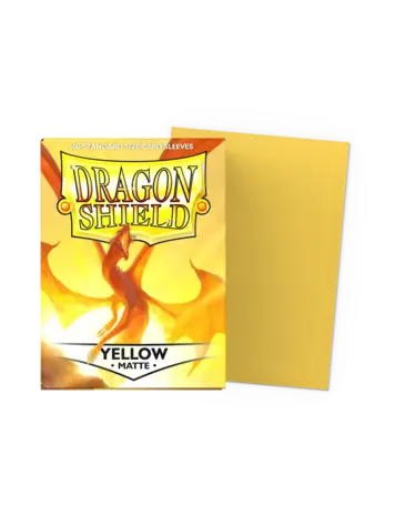 DRAGON SHIELD DRAGON SHIELD 100 CT SLEEVES MATTE YELLOW