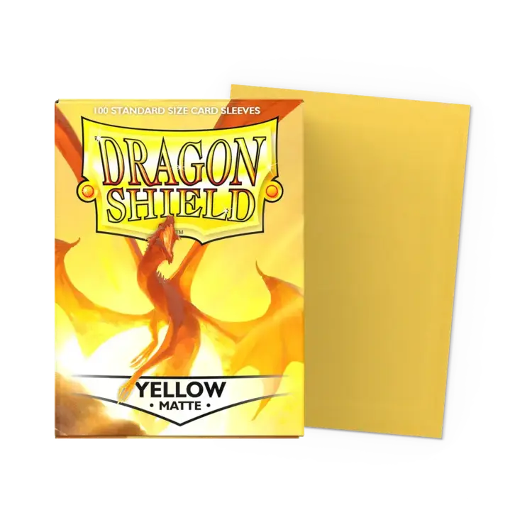 DRAGON SHIELD DRAGON SHIELD 100 CT SLEEVES MATTE YELLOW