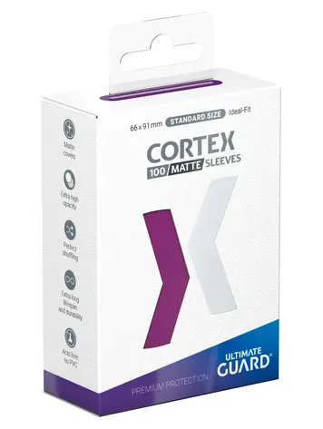 ULTIMATE GUARD CORTEX SLEEVES STANDARD SIZE MATTE PURPLE 100 CT
