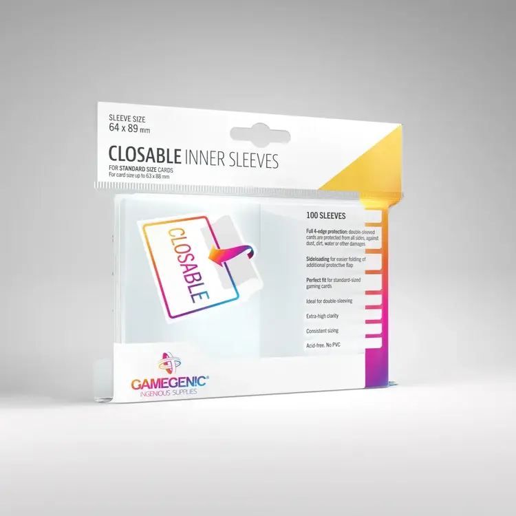 GAMEGENIC GAMEGENIC CLOSABLE INNER SLEEVES