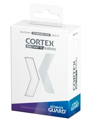 ULTIMATE GUARD CORTEX SLEEVES STANDARD SIZE MATTE WHITE 100 CT