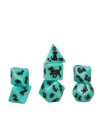 SIRIUS DICE 7 SET ANIMAL SEAFOAM SHEPARD