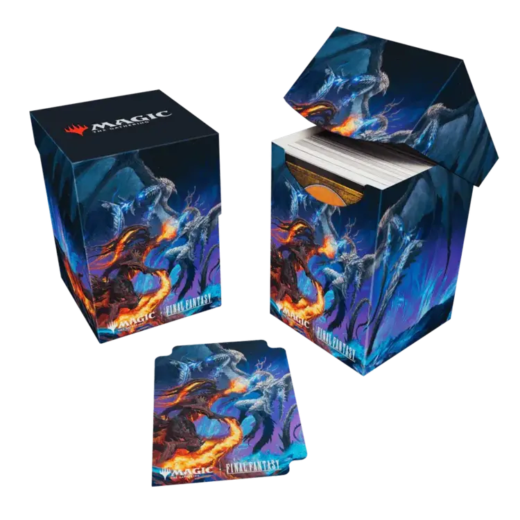 ULTRA PRO ULTRA PRO MTG UNIVERSES BEYOND FINAL FANTASY 100+ DECK BOX BAHAMUT AND IFRIT