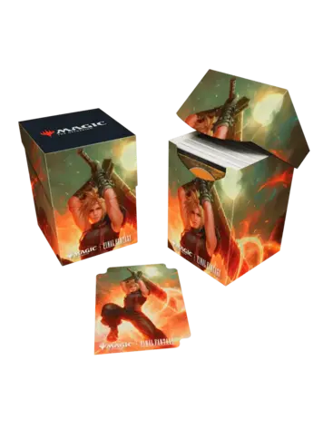 ULTRA PRO ULTRA PRO MTG UNIVERSES BEYOND FINAL FANTASY 100+ DECK BOX COMMANDER CLOUD