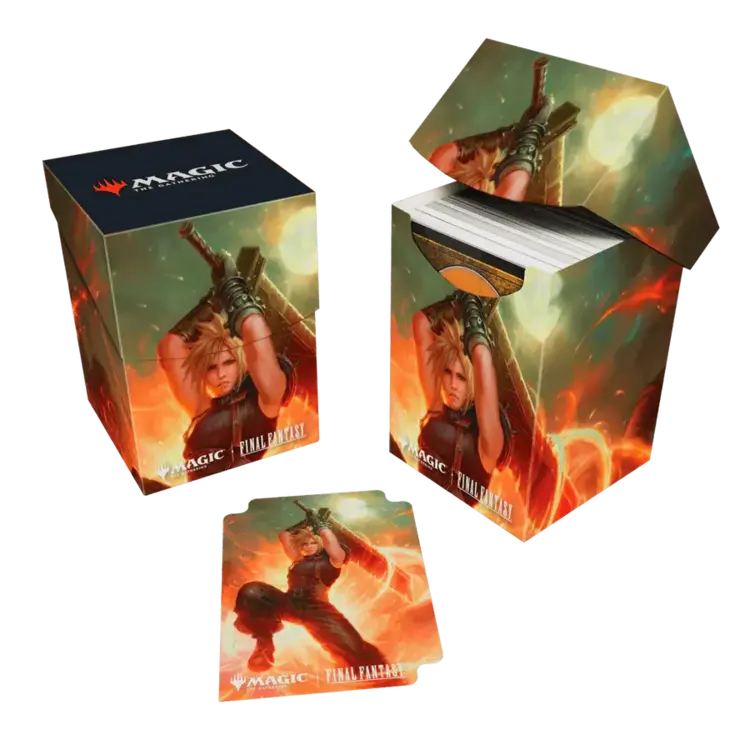 ULTRA PRO ULTRA PRO MTG UNIVERSES BEYOND FINAL FANTASY 100+ DECK BOX COMMANDER CLOUD